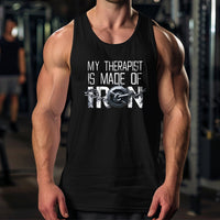 Load image into Gallery viewer, My Therapist is Made of Iron Tank Top
