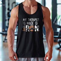 Load image into Gallery viewer, My Therapist is Made of Old Iron Tank Top

