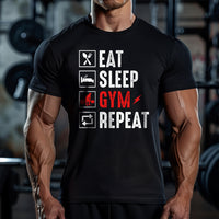 Load image into Gallery viewer, Eat Sleep GYM Repeat T-shirt
