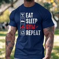 Load image into Gallery viewer, Eat Sleep GYM Repeat T-shirt

