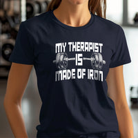 Load image into Gallery viewer, My Therapist Is Made of Iron Women&#39;s T-shirt
