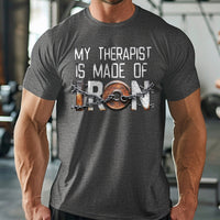 Load image into Gallery viewer, My Therapist is Made of Old Iron T-shirt
