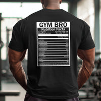 Load image into Gallery viewer, Gym Bro Nutrition Facts Tee
